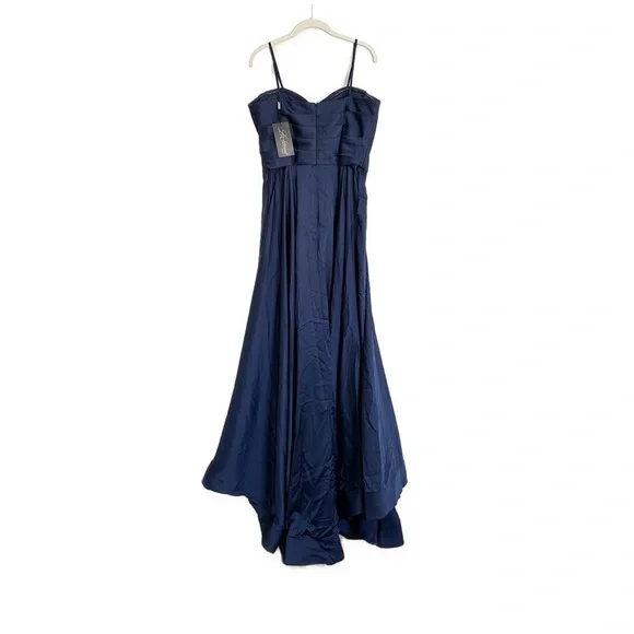 La Femme 28608 Strapless Gown Navy Blue Size 12 NWT - Picture 5 of 5